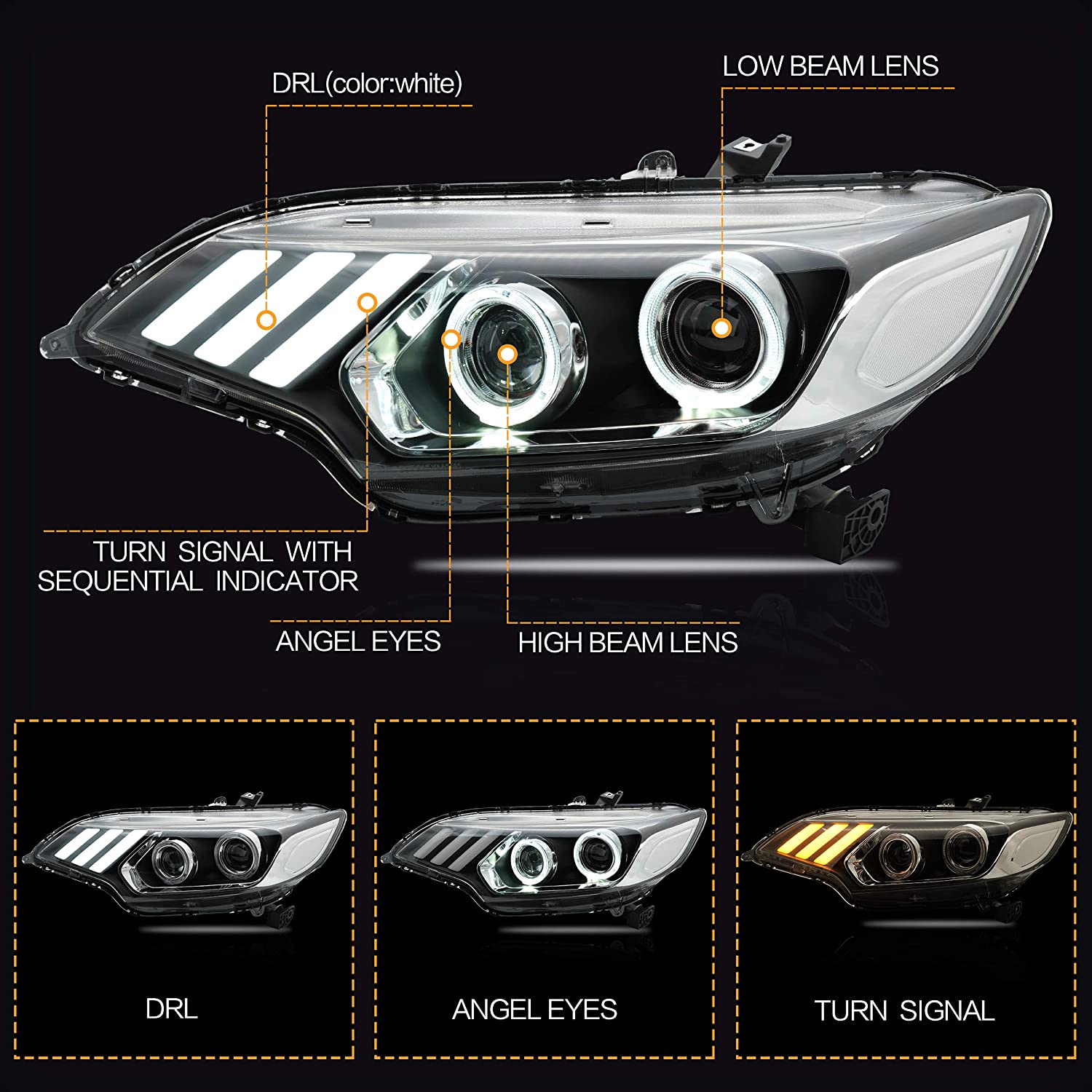 Honda Fit/Jazz FULL LED Headlamp